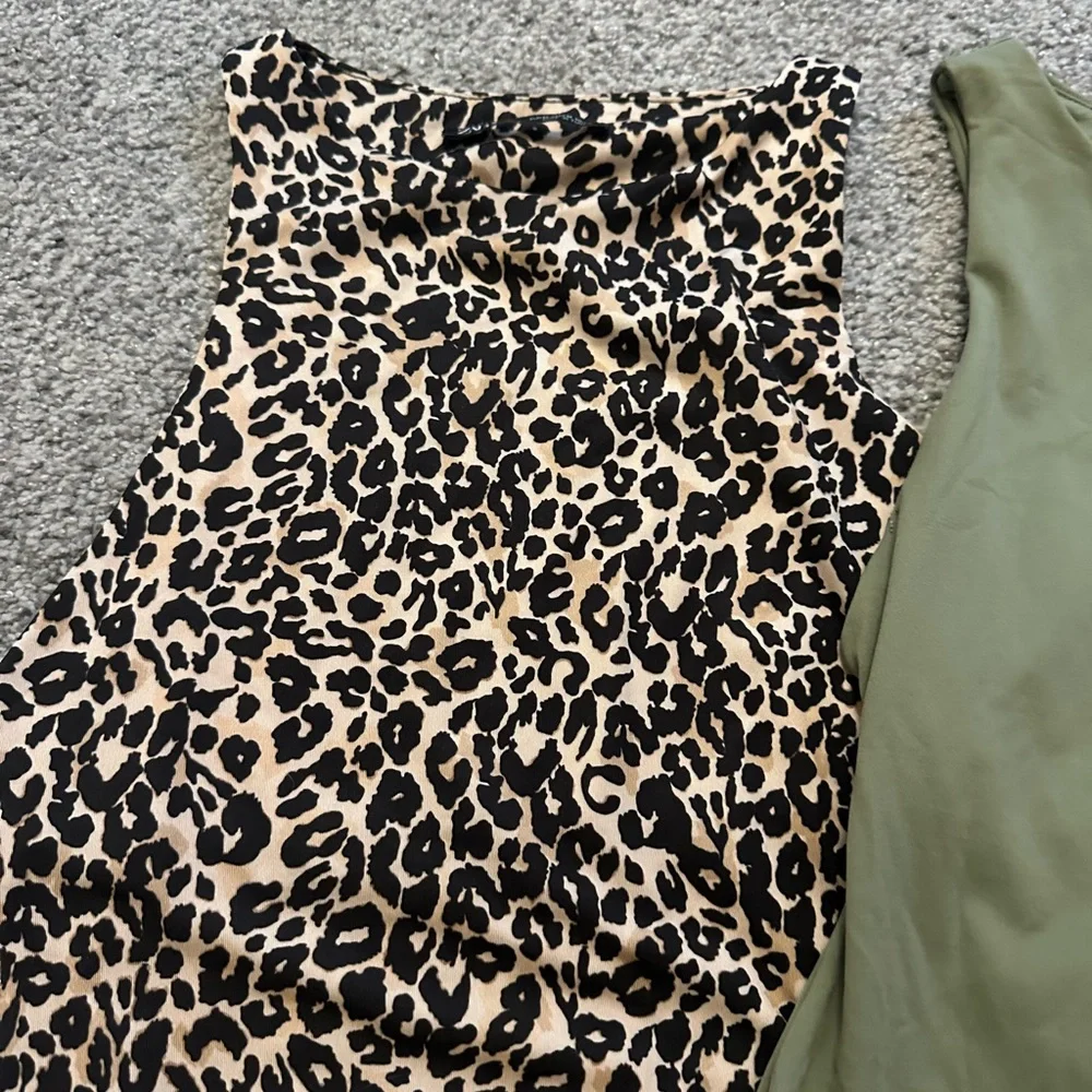 Zara Green, Leopard, and Tan Bodysuits - Picture 3 of 6